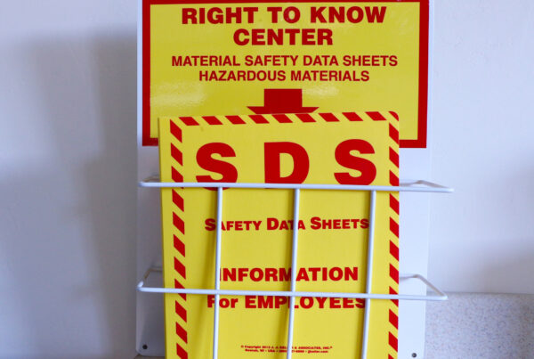 Material safety data sheet Information for hazardous materials.